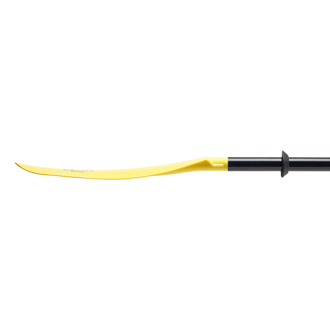 SUNRISE GLASS - FIBERGLASS SHAFT PADDLE blade side view