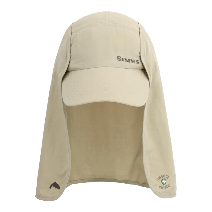 SIMMS BUGSTOPPER SUNSHIELD CAP - STONE