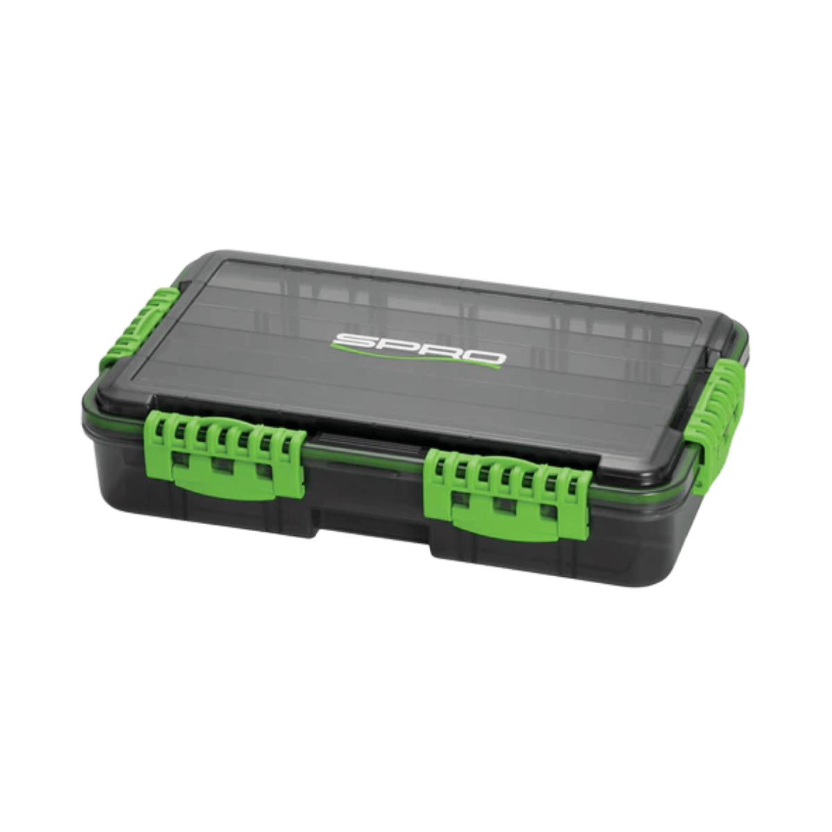 SPRO WP TACKLE BOX 3700 14X9X2IN - BLACK/GREEN