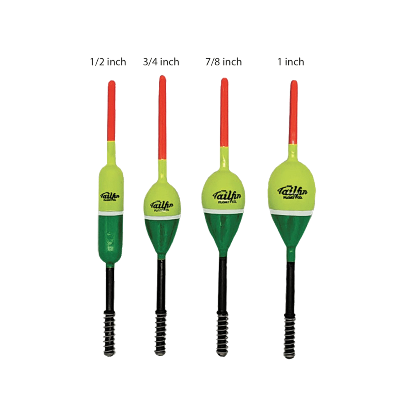 TAILFIN SPORTS STANDARD PENCIL SPRING FLOAT BOBBER 1/2 IN
