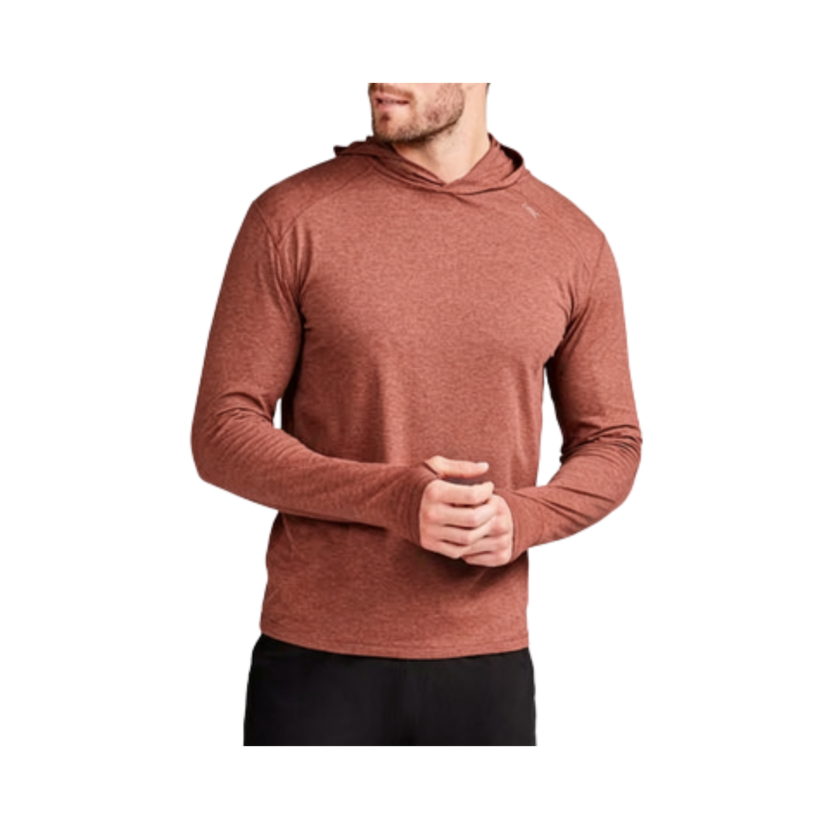 TASC CARROLLTON HOODIE BRICK HEATHER