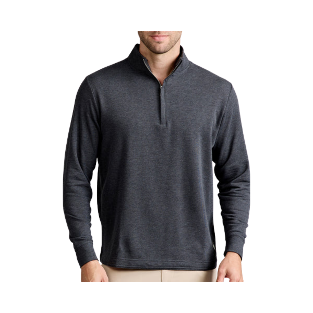 TASC STADIUM FT 1/4 ZIP IRON HEATHER