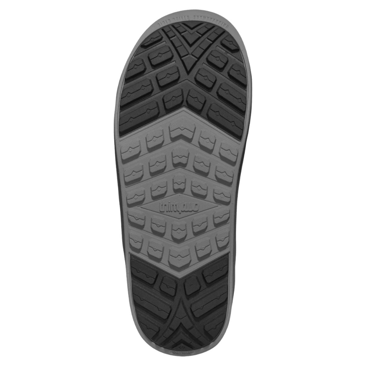 THIRTYTWO MEN'S LASHED DOUBLE BOA SNOWBOARD BOOTS – BLACK/GREY/WHITE_BOTTOM ANGLE