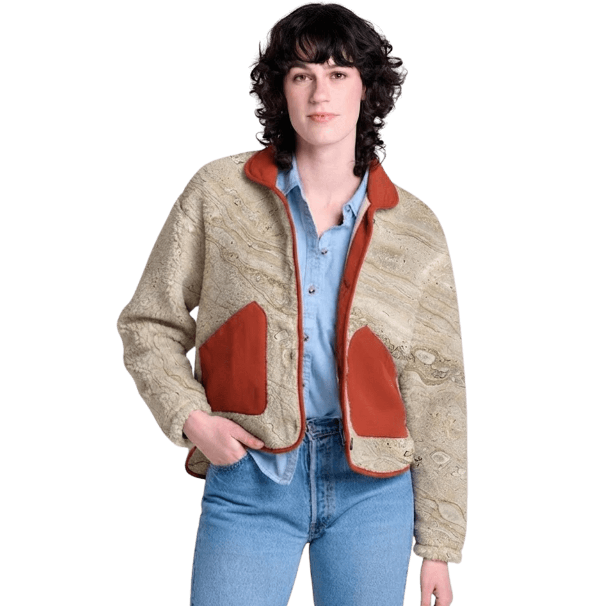 TOAD AND CO W SESPE JACKET LIMESTONE PATTERN