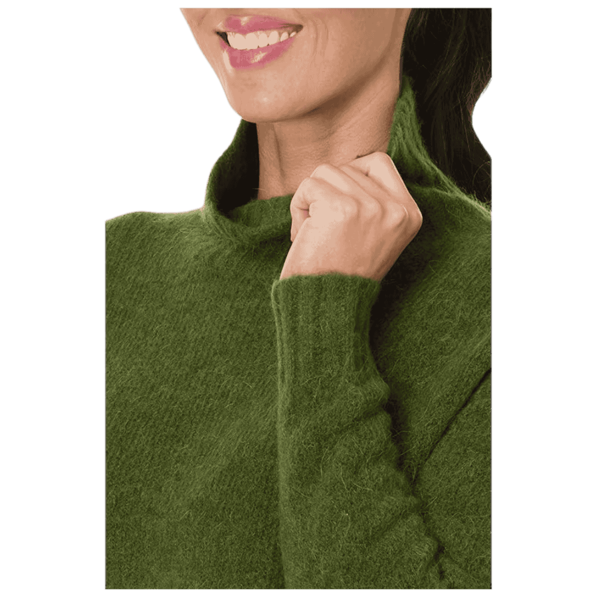 TOAD & CO WOMEN'S TODDY T-NECK SWEATER – CHIVE_CLOSER LOOK