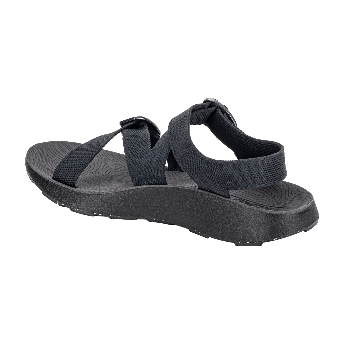 TREAD LABS MEN'S REDWAY SANDALS - BLACK - INSTEP VIEW