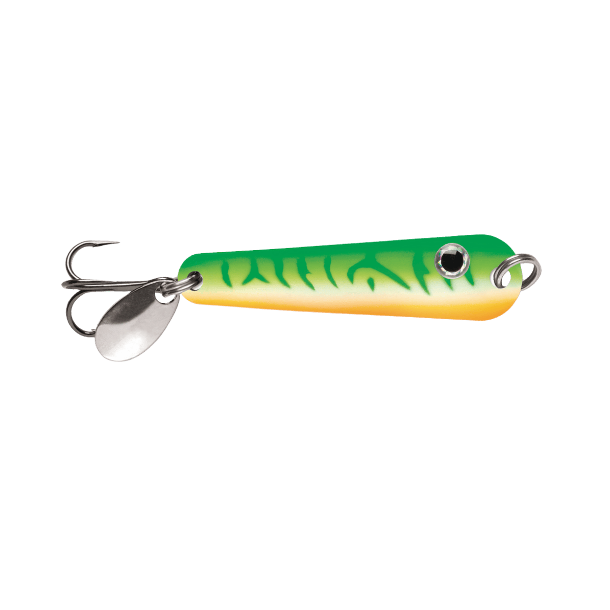 VMC TUMBLER SPOON - 1/8OZ - GLOW GREEN FIRE UV
