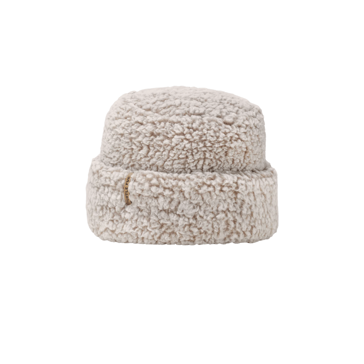 TURTLE FUR COMFORT LUSH APRÉS TORT, NATURAL COLOR, FRONT ANGLE, LOGO