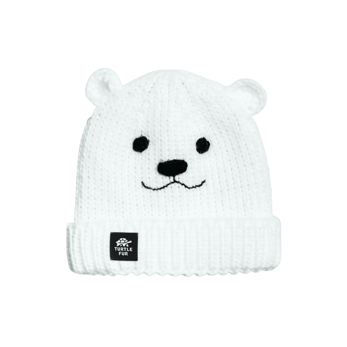 TURTLE FUR KID CRITTER HAT WHITE
