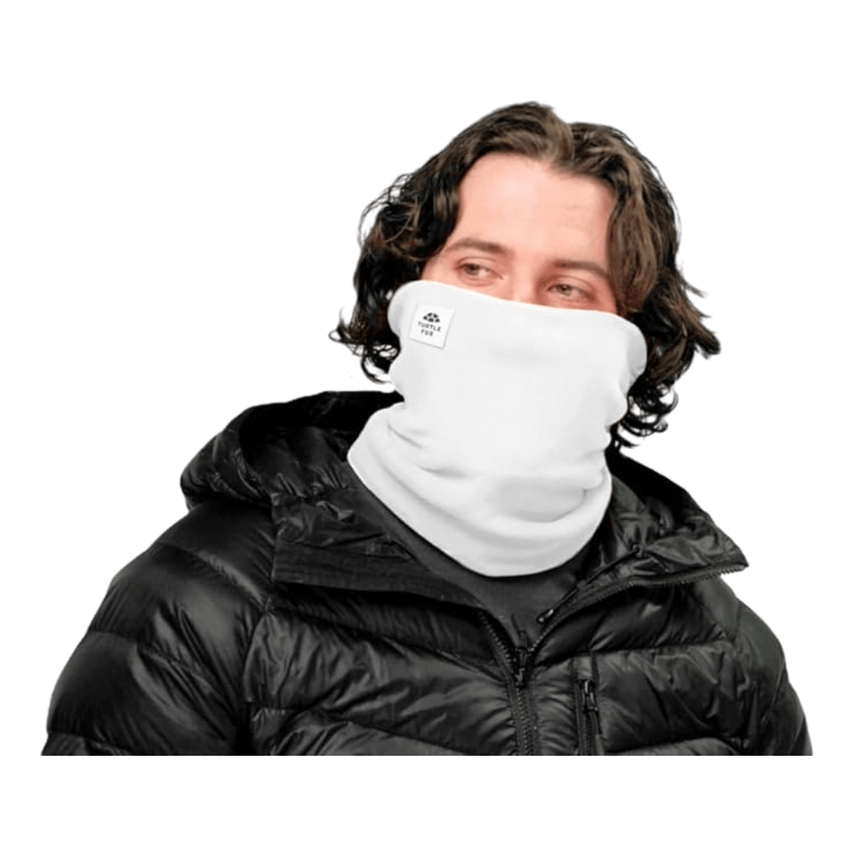 TURTLE FUR CHELONIA 150 DBL LAYER NECK - WHITE FRONT