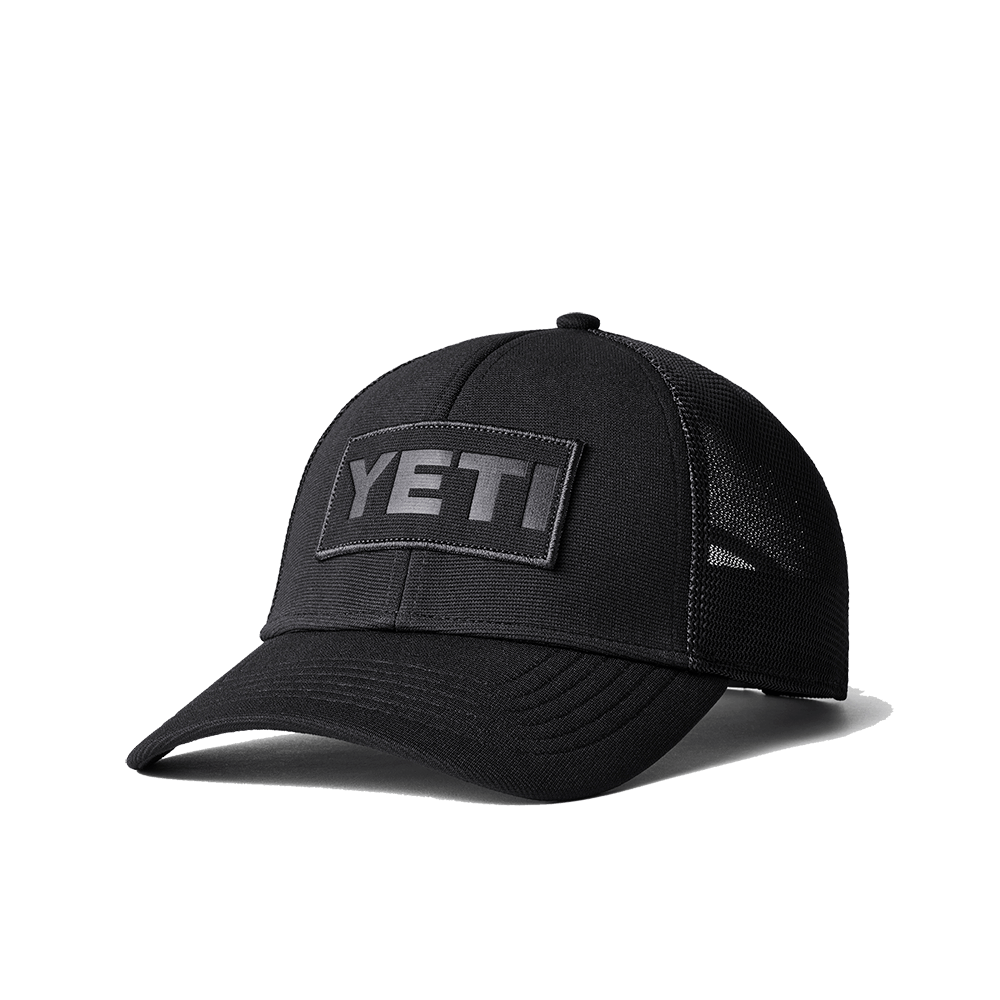 PATCH TRUCKER HAT - Black on Black