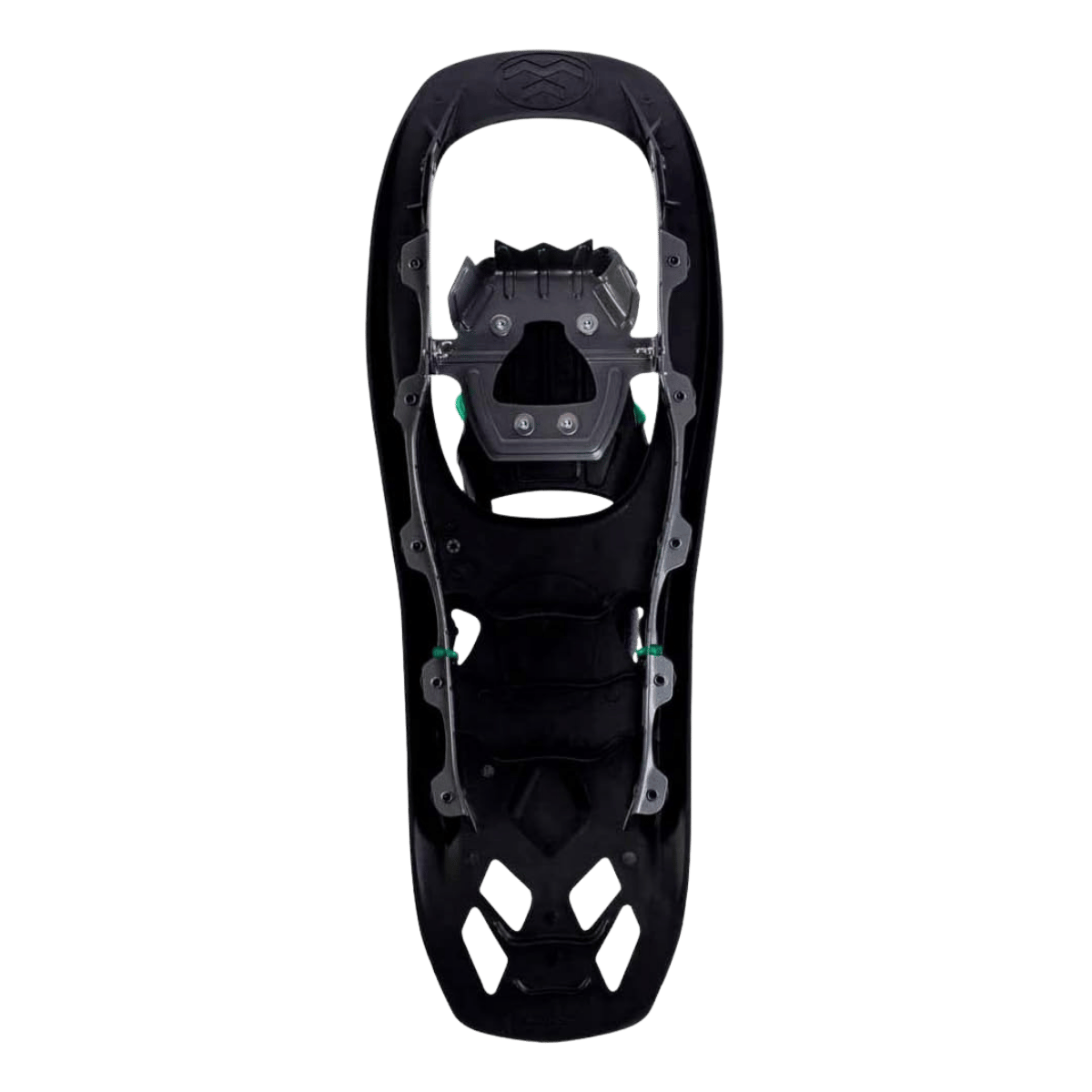 TUBBS SNOWSHOES FLEX RDG SNOWSHOE - BLACK/GREEN - BOTTOM/UNDERSIDE VIEW