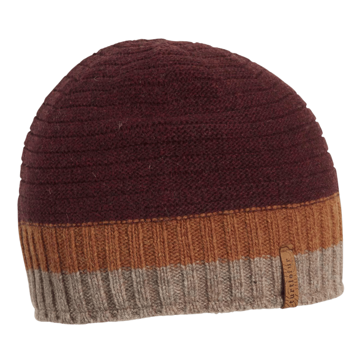 TURTLE FUR LAMBSWOOL BRADY WINE BEANIE