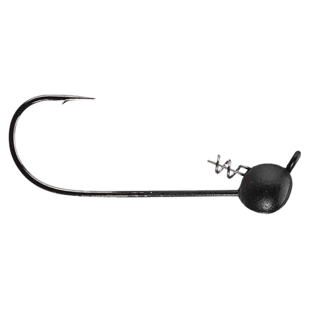 OWNER AMERICAN ULTRAHEAD SHAKY TYPE 4PK FISHING JIG - MATTE BLK 4/0