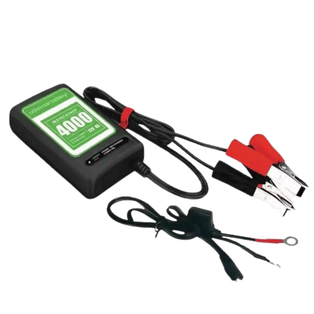 UPG 48140 BATTERY MAINTAINER 4000 12-VOLT 4A LFP AND SLA CHARGER _SIDE FRONT ANGLE