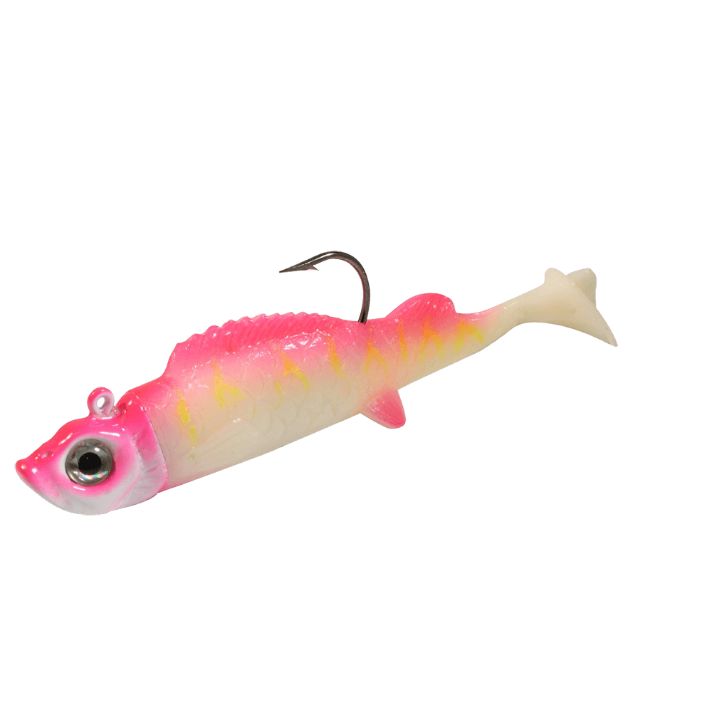 UV mimic minnow pink tiger 1/8 oz