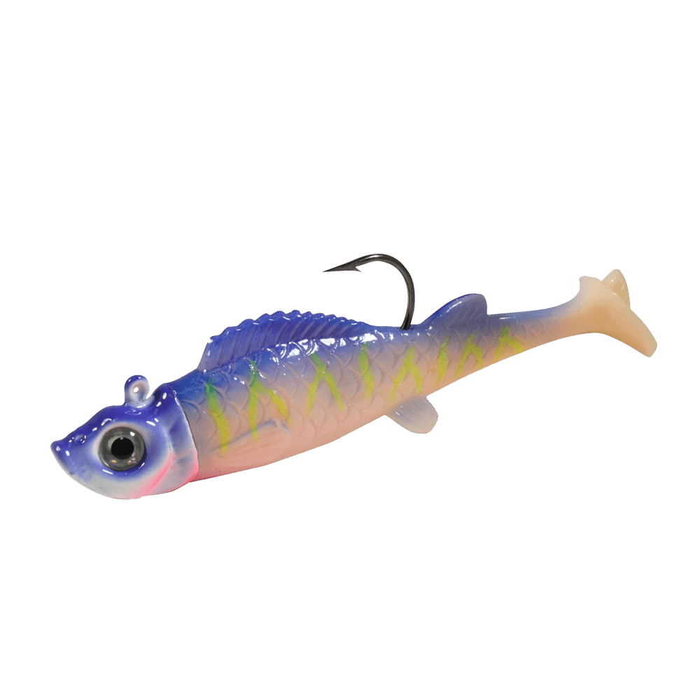 UV mimic minnow purple tiger 1/8 oz
