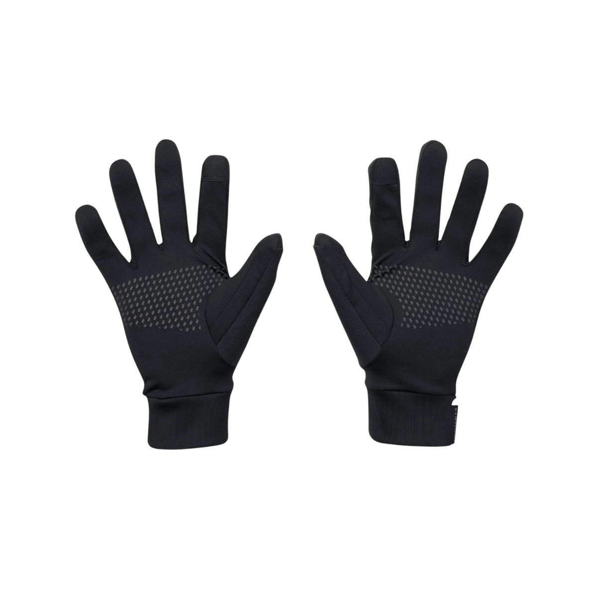 UNDER ARMOUR STORM LINER MEN'S GLOVES - BLACK/PITCH GREY - PALM VIEW