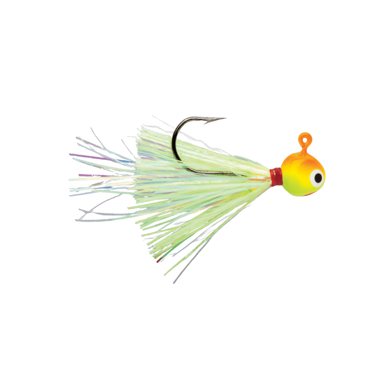 VMC HOT SKIRT GLOW JIG CHARTREUSE ORANGE IMAGE