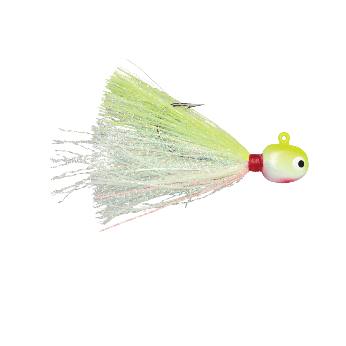 VMC HOT SKIRT GLOW JIG 1/32OZ - CHARTREUSE WHITE