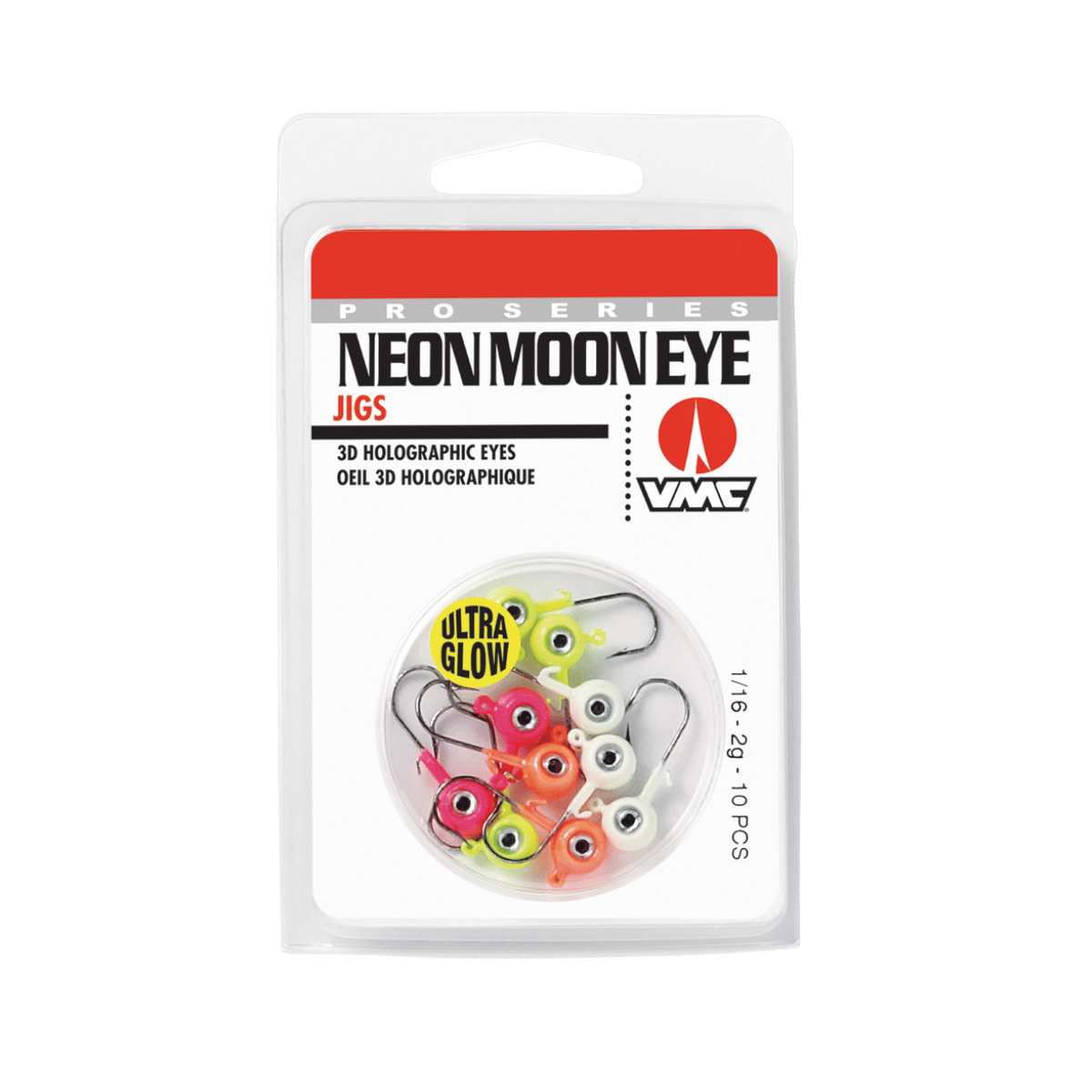 VMC NEON MOON EYE JIG GLOW KIT 1/16OZ - ASSORTED COLORS