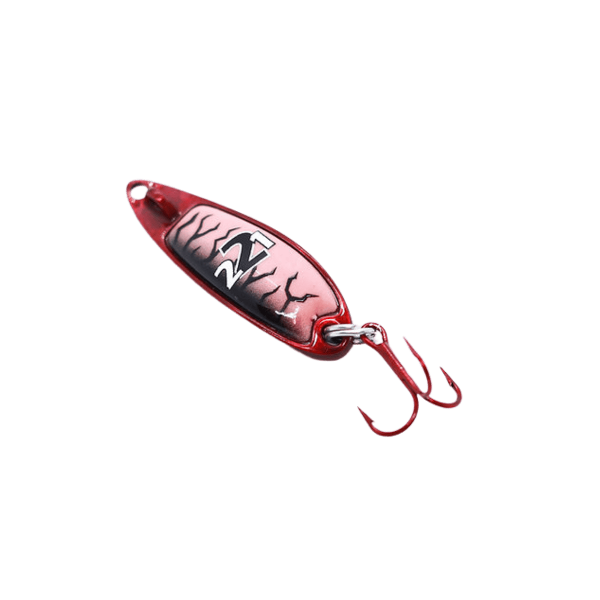 VENOM FLOATS INFERNO 221 FLUTTER SPOON - RED WITH RED GLOW - 33MM