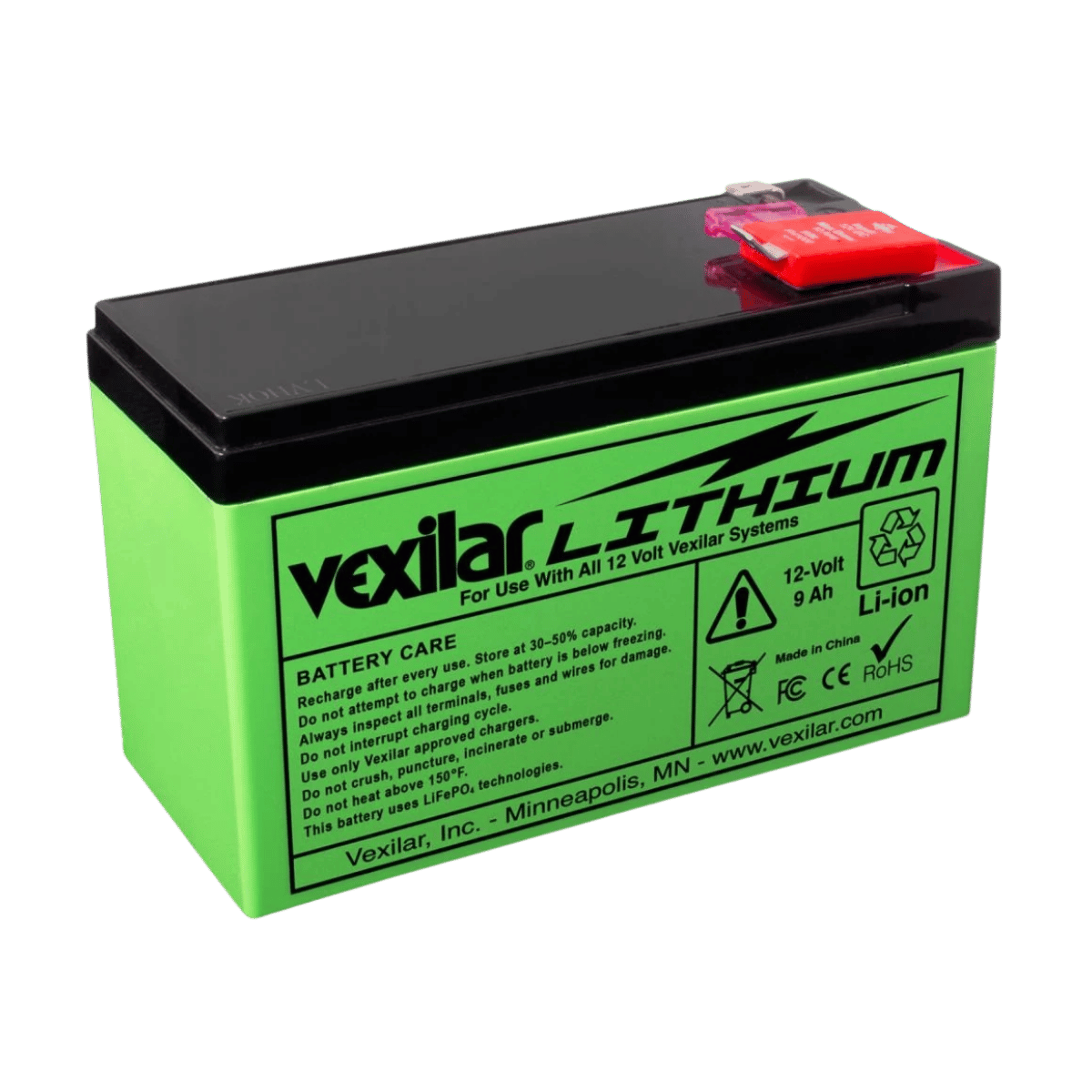 VEXILAR 12V LITHIUM ION BATTERY/CHRGR