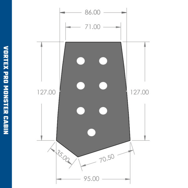 VORTEX PRO MONSTER CABIN HUB DIMENSIONS