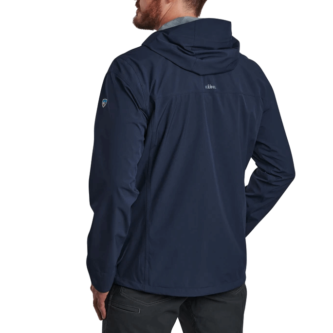 KUHL STRETCH VOYAGR RAIN JACKET - PIRATE BLUE BACK