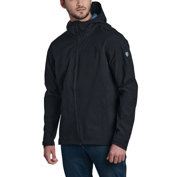 KUHL STRETCH VOYAGR RAIN JACKET - RAVEN