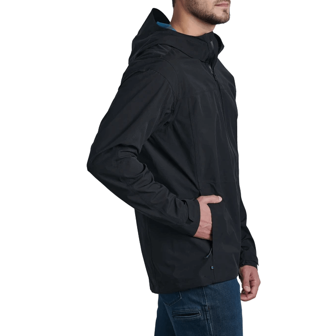 KUHL STRETCH VOYAGR RAIN JACKET - RAVEN SIDE
