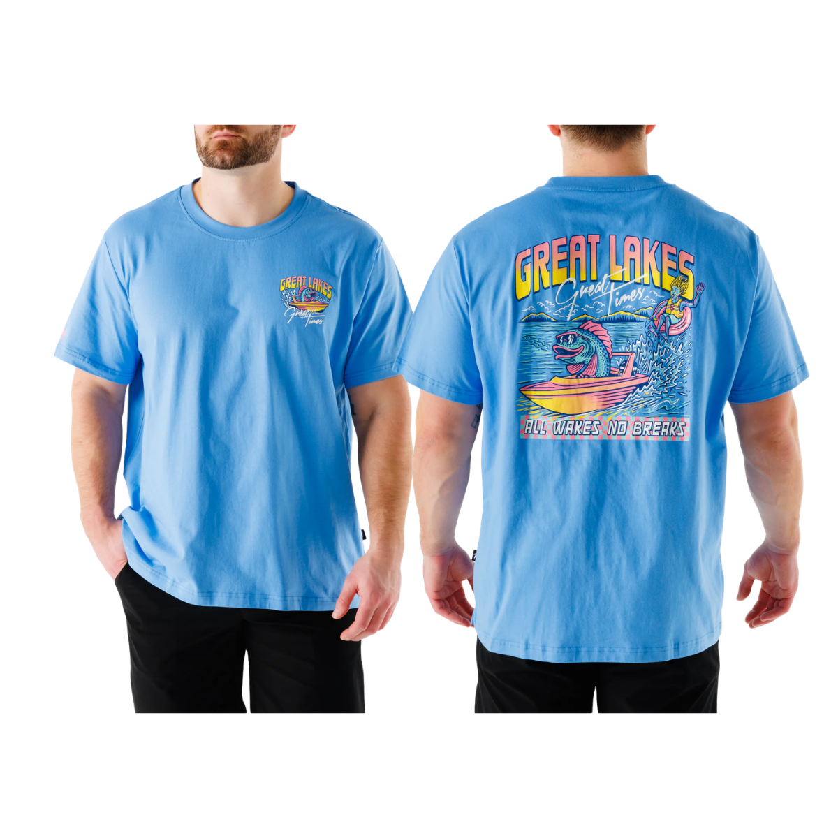 WAGGLE GOLF GREAT LAKES GREAT TIMES TEE BLUE