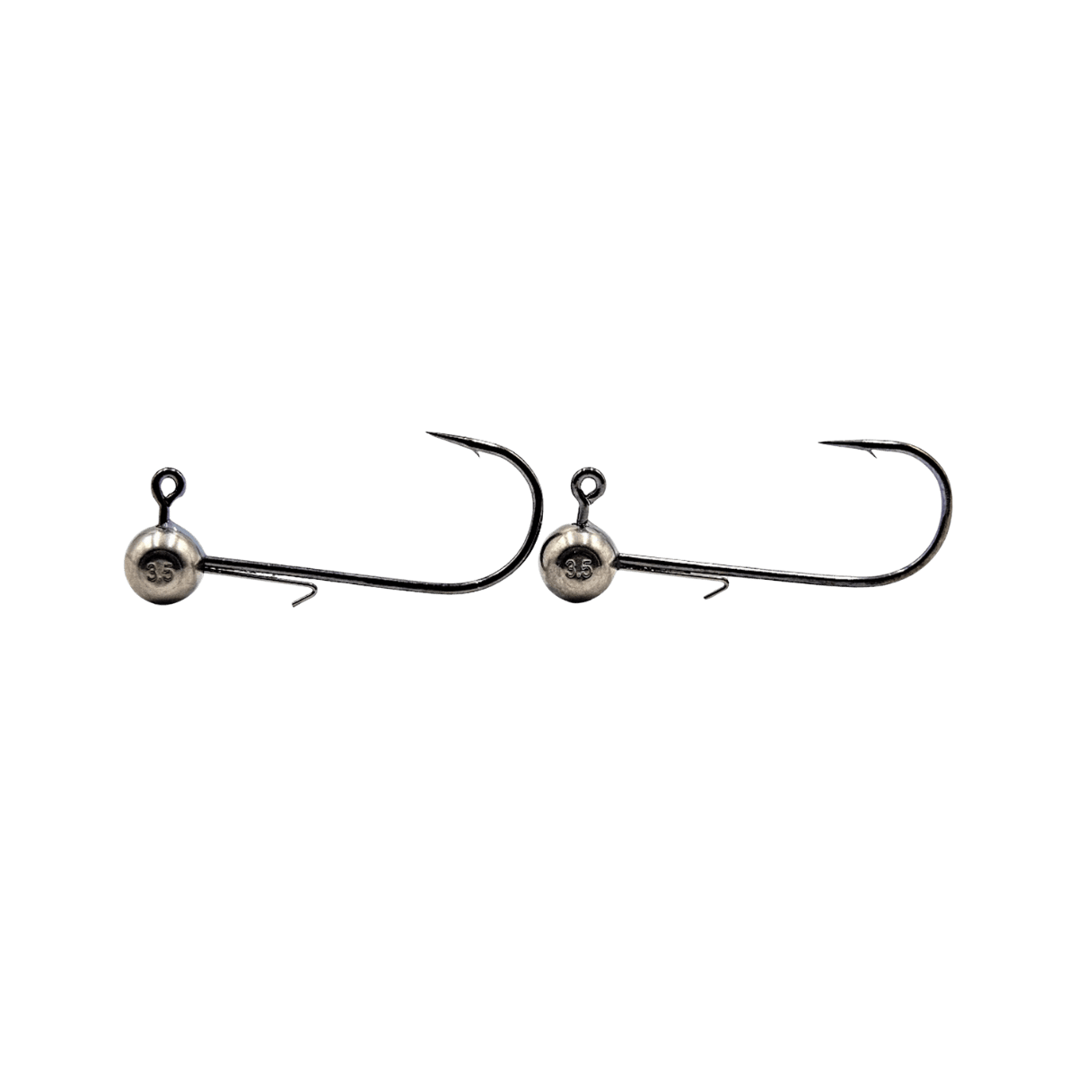WIDOW MAKER LURES ROUND TUNGSTEN JIG HEAD 2PK - NICKEL - 1/8OZ 1/0 HOOK