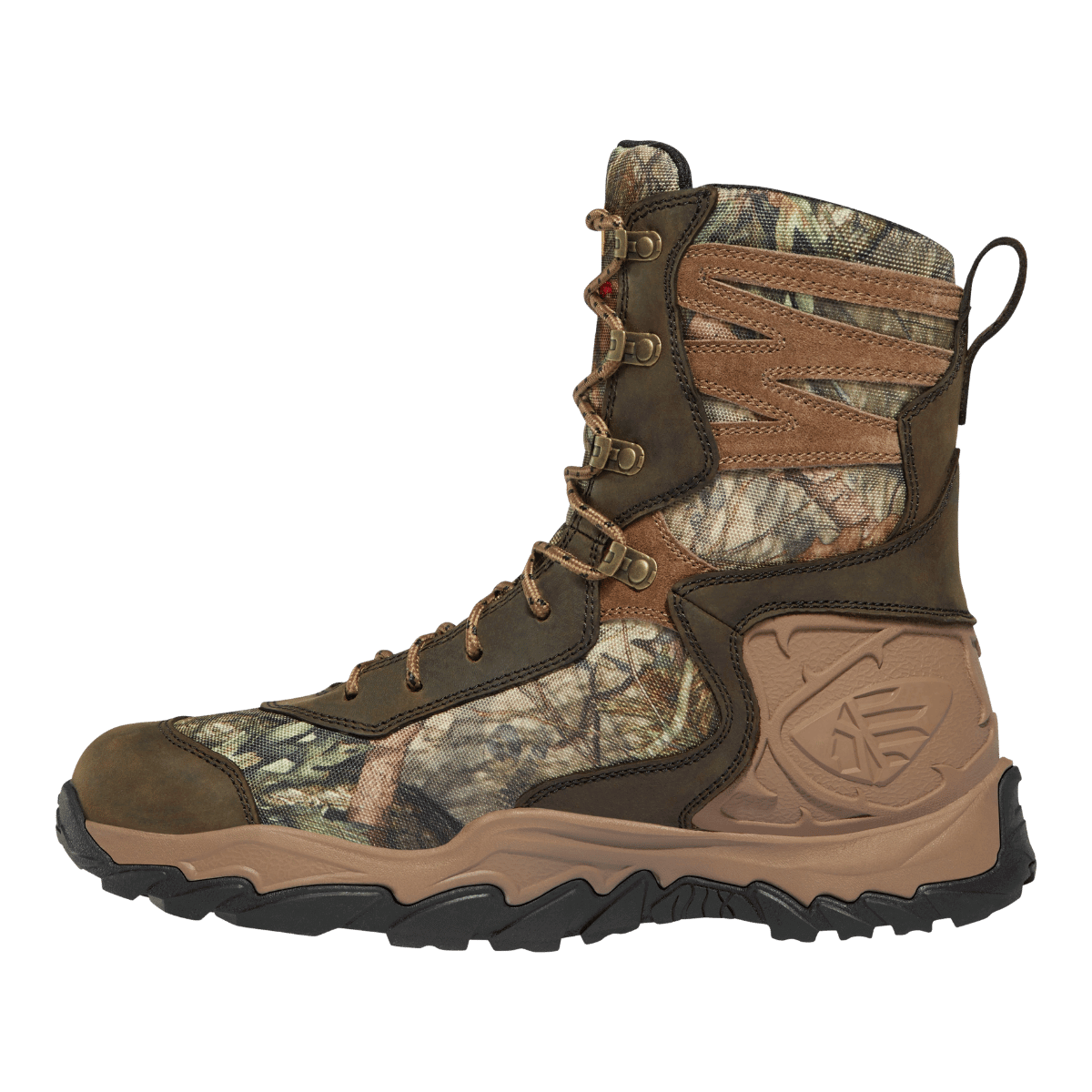 LACROSSE MEN'S WINDROSE 8" 1000G INSULATED MEDIUM BOOTS - REALTREE EDGE - RIGHT ANGLE