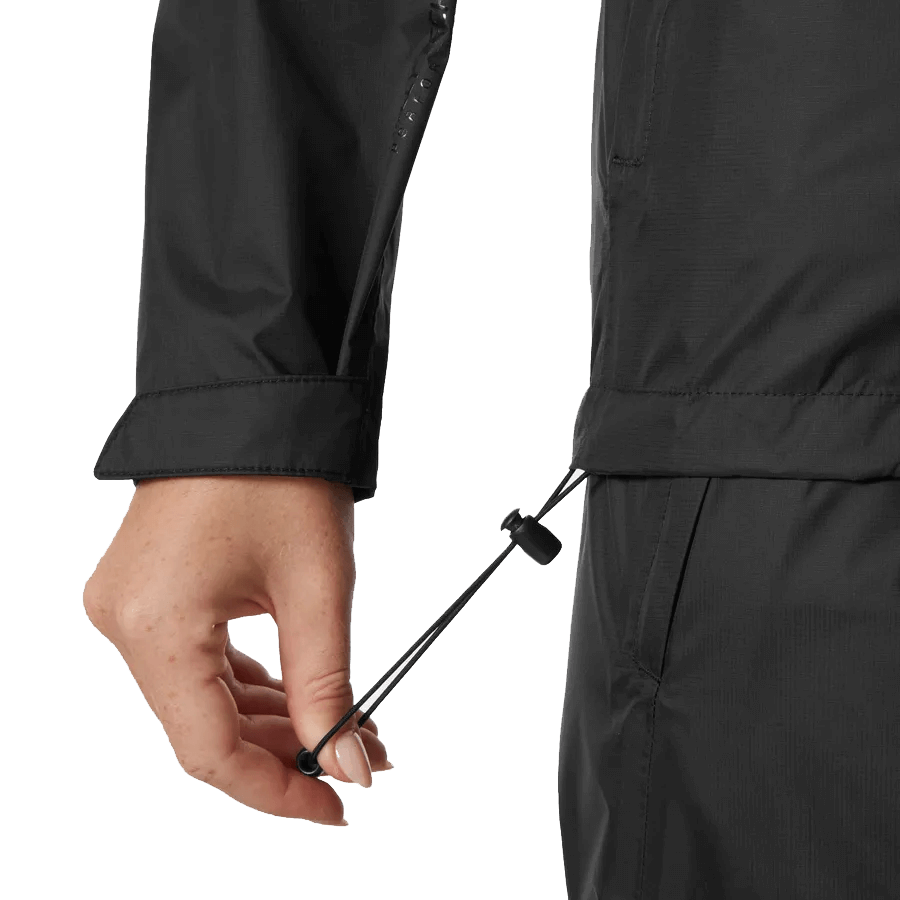 HELLY HANSEN WOMEN'S LOKE JACKET 2.0 - BLACK DRAWSTRING