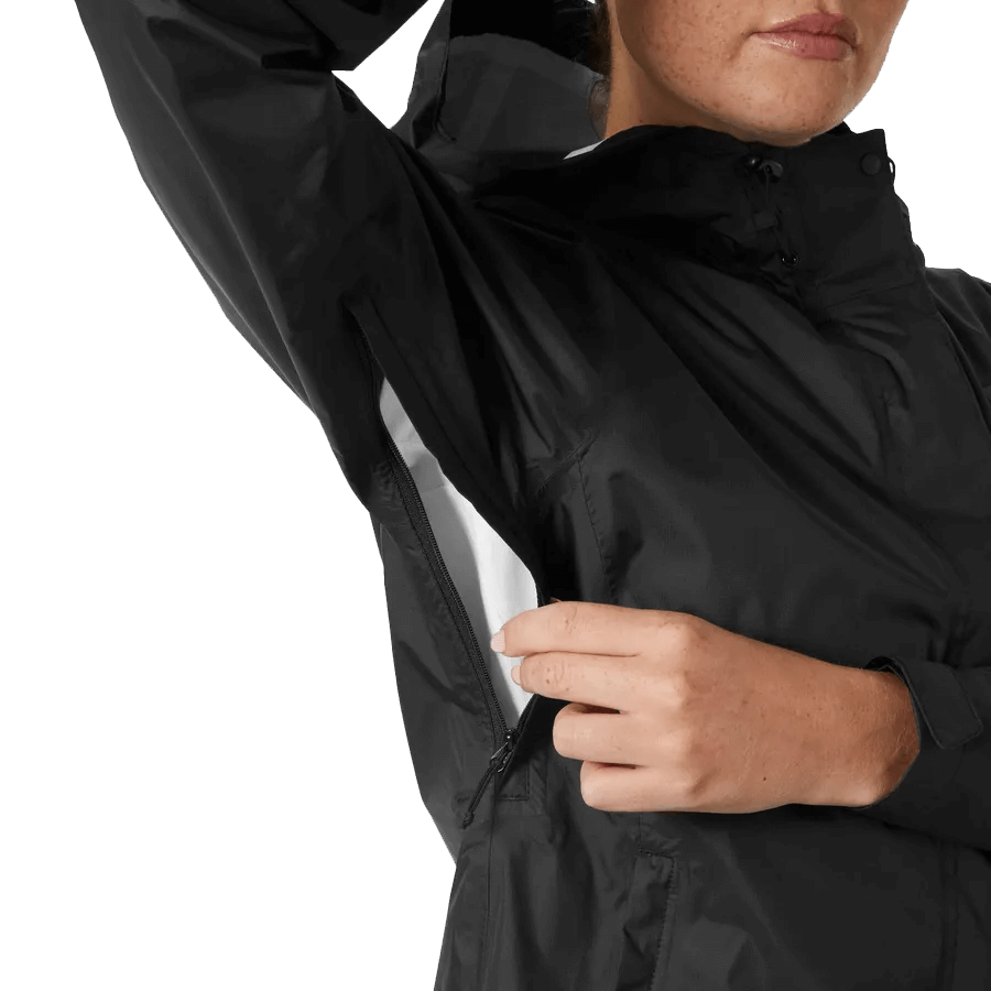 HELLY HANSEN WOMEN'S LOKE JACKET 2.0 - BLACK ARM PIT