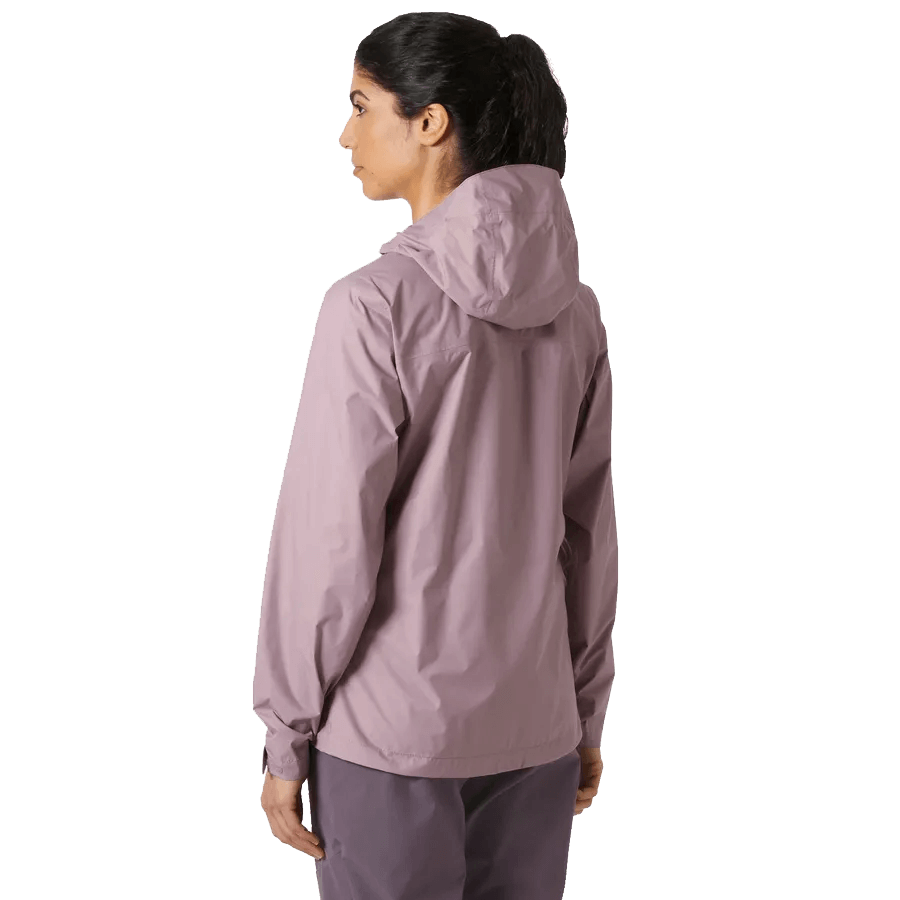 HELLY HANSEN WOMEN'S LOKE JACKET 2.0 - PURPLE CLAY BACK