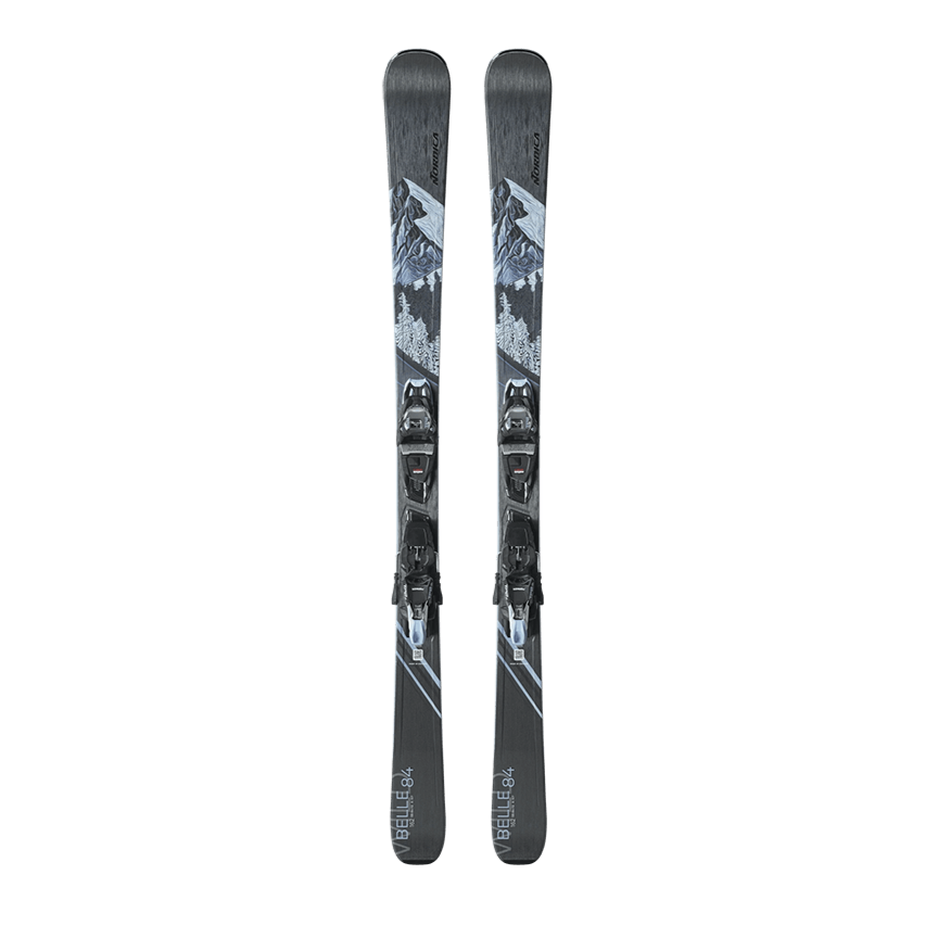 WILD BELLE DC 84 W/TP2 11 - WOMANS DOWN HILL SKI - BLACK/BLUE