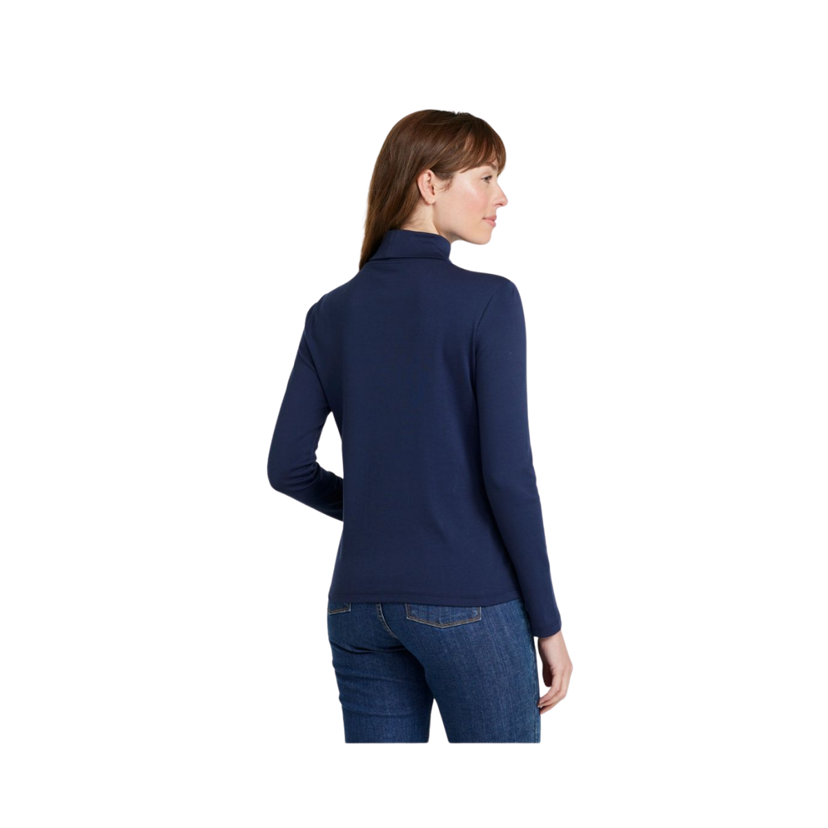 WOMEN_S_PIMA_COTTON_TURTLENECK_TOP_SOFT___BREATHABLE_BACK