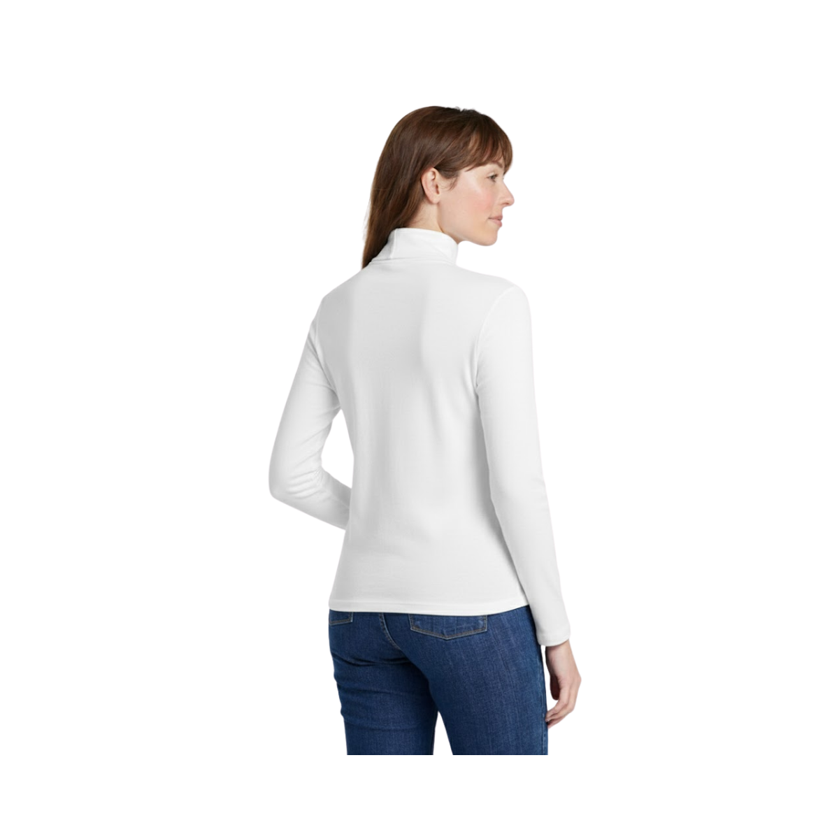 WOMEN'S PIMA COTTON TURTLENECK TOP – SOFT & BREATHABLE