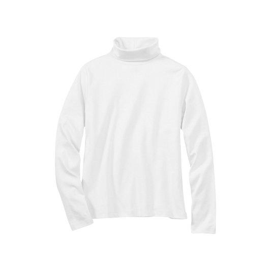 WOMEN'S PIMA COTTON TURTLENECK TOP – SOFT & BREATHABLE