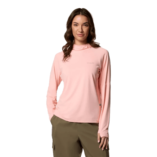 COLUMBIA WOMEN'S SKIEN VALLEY HOODIE - PINK SAND