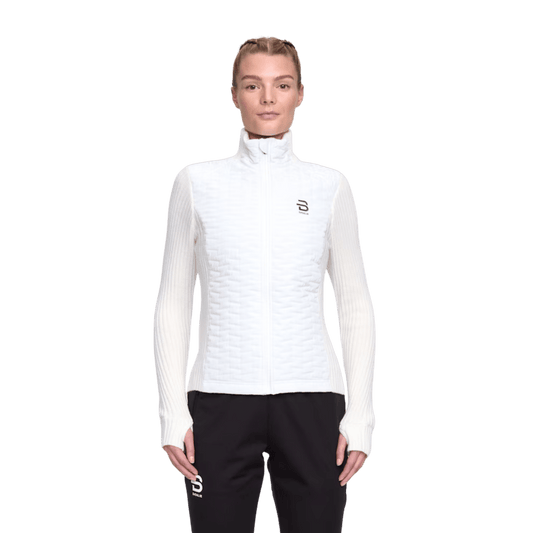 BJORN DAEHLIE FULL ZIP COMFY SWEATER WOMENS - SNOW WHITE