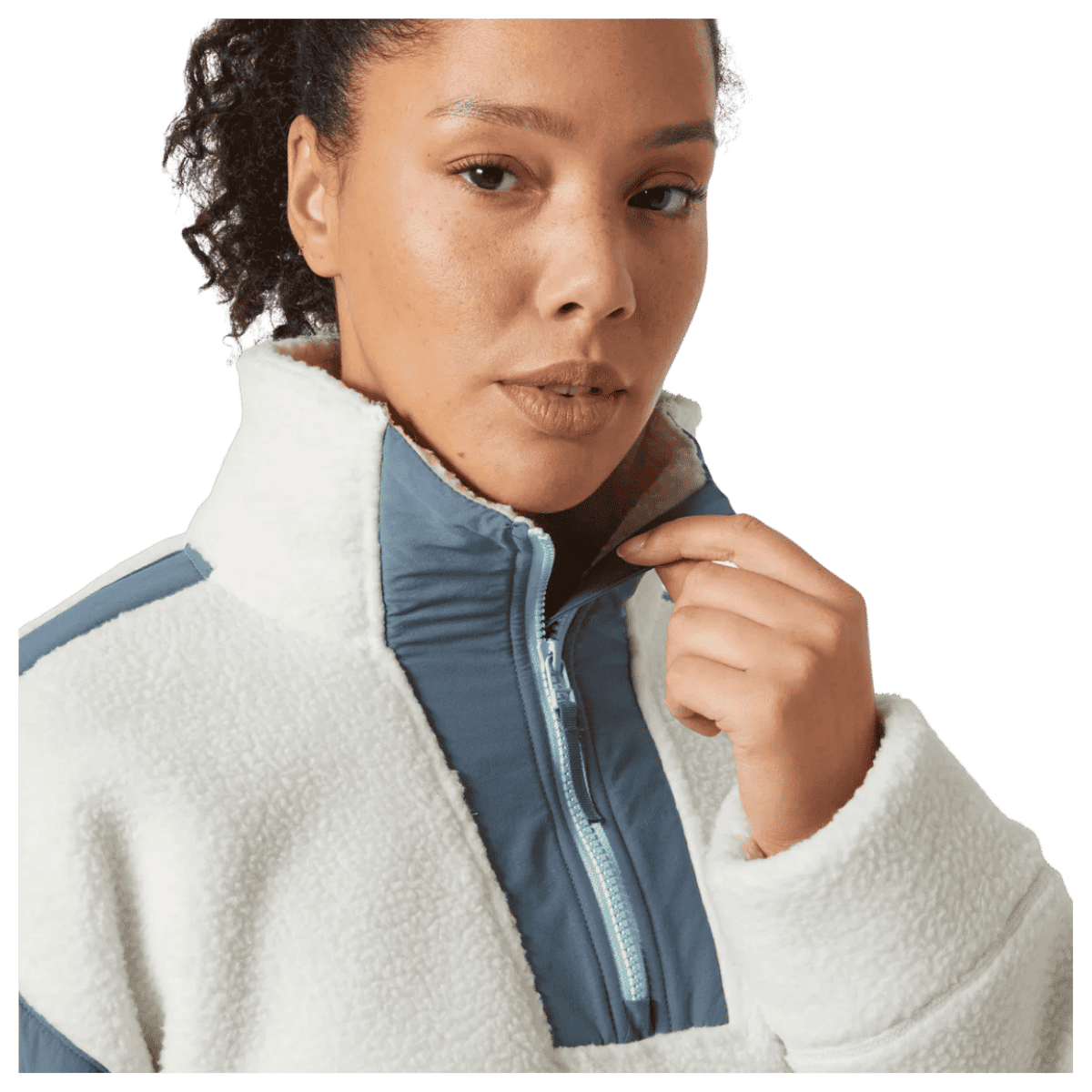 HELLY HANSEN WOMEN'S IMPERIAL PILE ZIP PULLOVER - SNOW_MODEL CLOSER