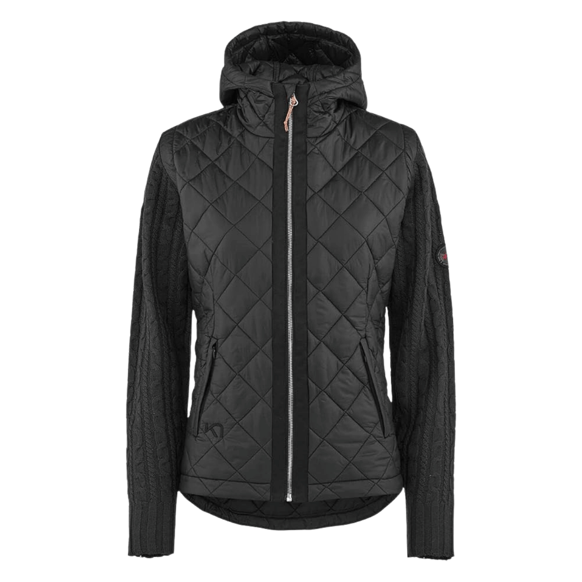 KARI TRAA MARTINE HYBRID JACKET WOMENS - BLACK_MAIN IMAGE