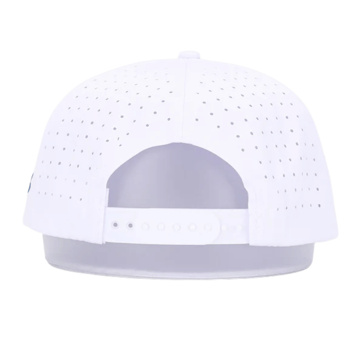 WAGGLE GOLF BREAKFAST OF GOLFERS HAT WHITE BACK VIEW