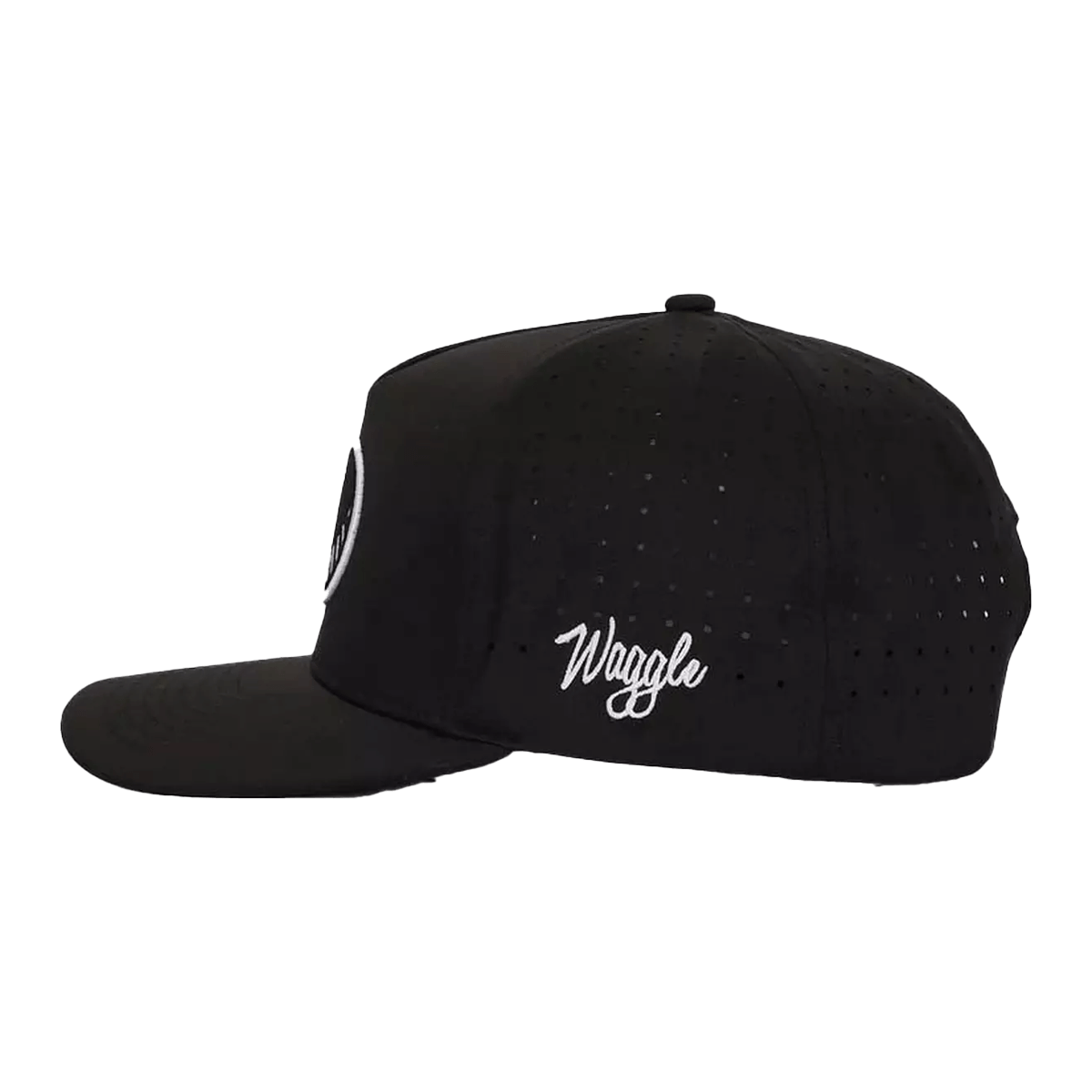 WAGGLE GOLD WAGGLE LOON LAKE 2.0 HAT - BLACK - SIDE VIEW