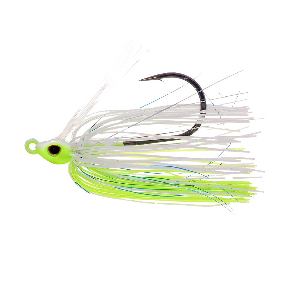 Badlands Swim Jig - Heavy Cover - White Chartreuse