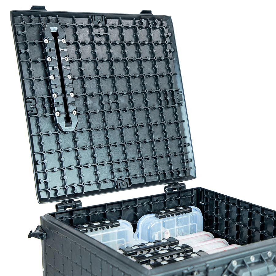 GRIDLOC MIGHTYMOUNT XL 9" MOUNTED ON OPEN CRATE