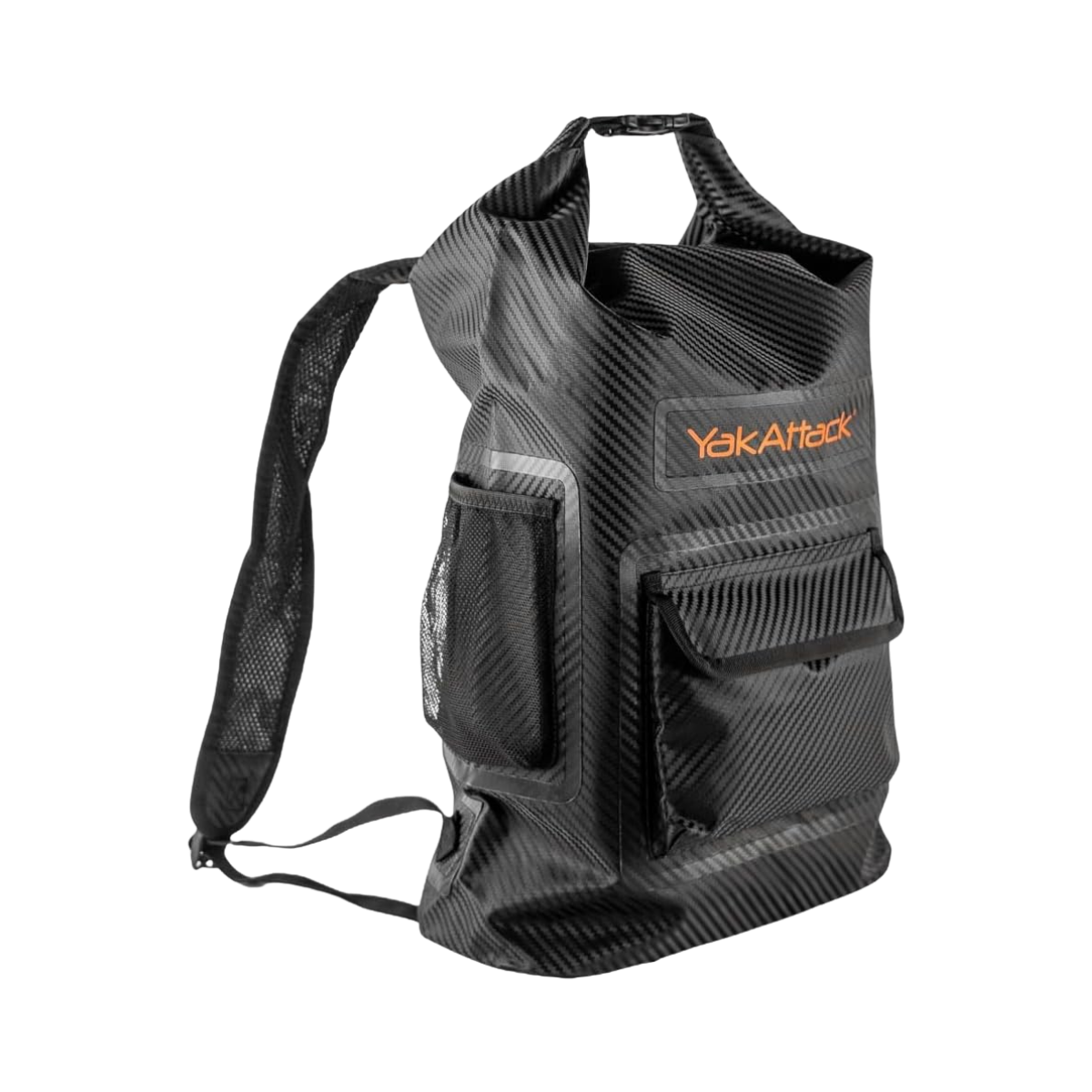 YAK ATTACK 20L ROLL TOP DRYBAG BACKPACK BLACK